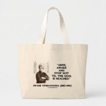 Swami Vivekananda Arise Awake Stop Not 'Til Goal Bags