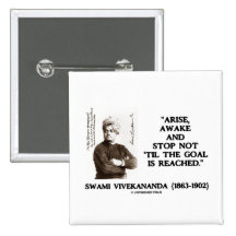 Swami Vivekananda Arise Awake Stop Not 'Til Goal Pins
