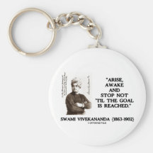 Swami Vivekananda Arise Awake Stop Not 'Til Goal Keychains