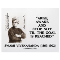 Swami Vivekananda Arise Awake Stop Not 'Til Goal Customized Letterhead