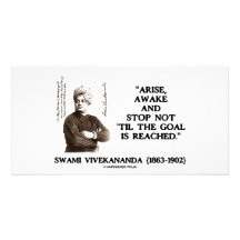 Swami Vivekananda Arise Awake Stop Not 'Til Goal Photo Cards