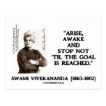 Swami Vivekananda Arise Awake Stop Not 'Til Goal Postcards