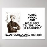 Swami Vivekananda Arise Awake Stop Not Til Goal Print