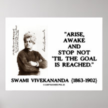 Swami Vivekananda Arise Awake Stop Not Til Goal Print