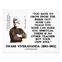 Swami Vivekananda Grow From Inside Out Own Teacher Invite