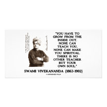 Swami Vivekananda Grow From Inside Out Own Teacher Photo Greeting Card