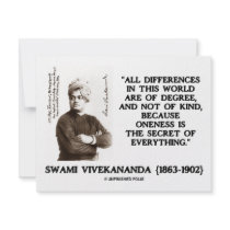 Swami Vivekananda Oneness Secret Of Everything Announcement