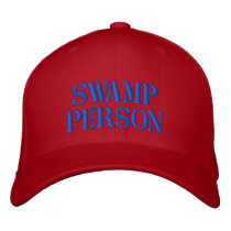 Swamp Person Embroidered Baseball Caps