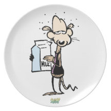 Swamp Rat Drinking From The Carton Party Plate