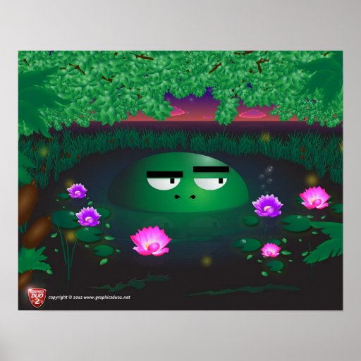 Swampy the Swamp Creature Poster