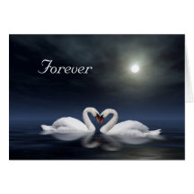 Swan heart cards