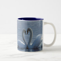 Swan Heart Mug