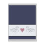 Swan heart postcard