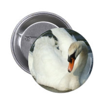 Swan Lake Round Button