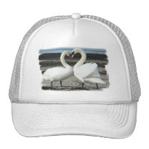 Swan Love Baseball Cap Trucker Hats