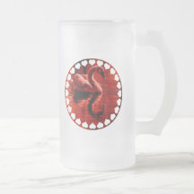 Swan Love Frosted Beer Mug