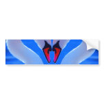 Swan Love, Romantic Heart Shaped Necks bumper stickers