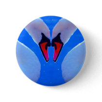 Swan Love, Romantic Heart Shaped Necks Pins