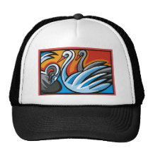 Swan Mesh Hats