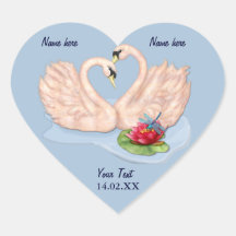 Swan Pair Sticker
