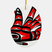 SWAN RED ORNAMENT