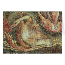 Swan, restored c.1200 greeting card