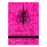 Swanky Chandelier Modern Save Date Announcement