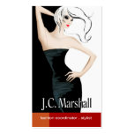 Swanky Glam Fashion Stylist Coordinator Designer business cards