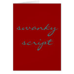swanky script cards