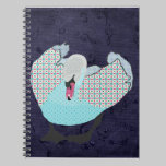 Swanky Swan I Purple  Notebook notebooks