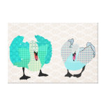 Swanky Swans Art Gallery Wrapped Canvas