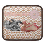 Swanky Swans Bronze Floral   iPad Sleeve