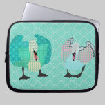 Swanky Swans Turqoise Computer Sleeve laptop sleeves