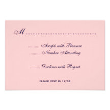 Swans and Roses Custom RSVP Cards