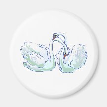 swans fridge magnets
