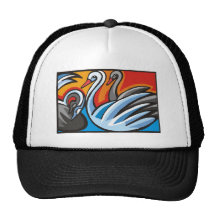 swans mesh hats