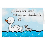 Swan's Mothers day card