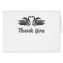 Swans Thank You Card