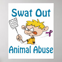 Swat Out Animal-Abuse Poster