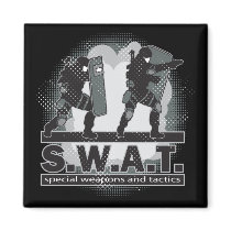 SWAT Team Entrance Refrigerator Magnets
