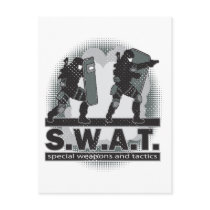 SWAT Team Entrance Post Card