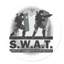 SWAT Team Entrance Stickers