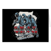 SWAT Team House Calls Greeting Card