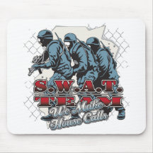 SWAT Team House Calls Mousepad