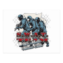 SWAT Team House Calls Postcard
