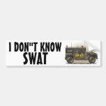 SWAT Team Hummer Bumper Sticker IDKS
