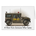SWAT Team Hummer Note Card