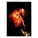 Swaying Flames Greeting Card