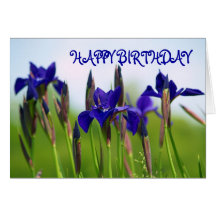 swaying in the wind birthday card