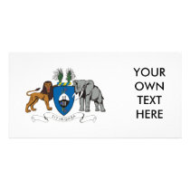 Swaziland Coat of Arms Custom Photo Card